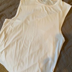 Zyia White Muscle Tank